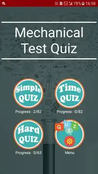 Mechanical Test Quiz Screen Shot 0