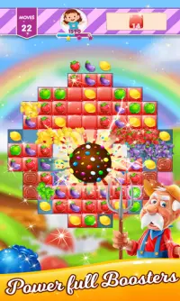 Pop Fruit Jelly Candy Match Three Game Free Screen Shot 3