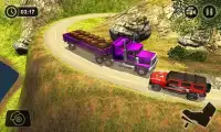 Off Road Cargo Trailer Driver Truk: Hill Driving Screen Shot 2
