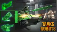 الخيال العلمي دبابات الحرب: الحرب الروبوت خزان ح Screen Shot 1