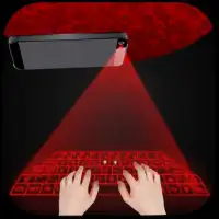 Hologram 3D keyboard simulated Screen Shot 2