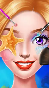 ASMR Mermaid Doll Makeup Salon Screen Shot 1
