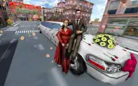 ليموزين سيارات الزفاف 3D سيم Screen Shot 12