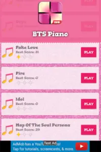 BTS BOY WITH LUV PIANO GAMES SONGS Screen Shot 0