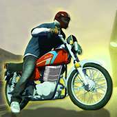 Autostrada jeździec motocykl stunts