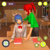 anime school girl 3D sim
