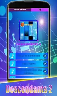 Descendants 2 Piano game Screen Shot 0