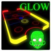 Glow Air Hockey VS Zombies Pro