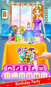 Princess Birthday Cake Party Salon Screen Shot 0