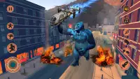 Voando Gorila Game Rampage Screen Shot 2