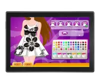 desain gaun menakjubkan - permainan anak perempuan Screen Shot 4