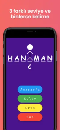 Hangman - Adam Asmaca Oyunu Screen Shot 1