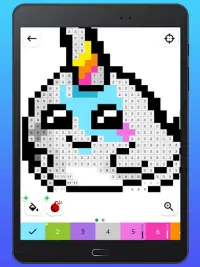 Color By Number - Unicorns Pixel Art Screen Shot 8
