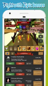 Tap Adventures - an idle clicker game Screen Shot 0