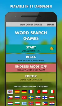 Word Search Games - Free (Multilingual) Screen Shot 3