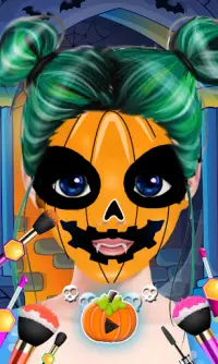 Maquiagem de Halloween fofa Screen Shot 1