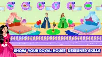 Royal Princess Room Makeover: Doll House Decor Screen Shot 0