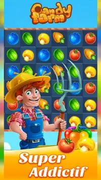 Candy Farm Saga Crush Puzzle Game Screen Shot 2
