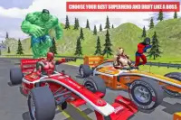 superhero real car racing: juegos de superhéroes Screen Shot 5