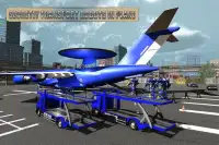 Policía Avión Transport Juego- Transform Robot Car Screen Shot 0