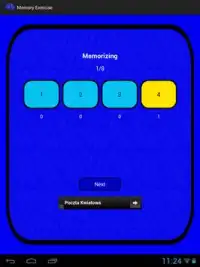 Memory Exercise Screen Shot 1