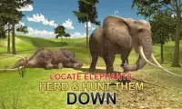 Elefante enojado cazador 3D Screen Shot 0