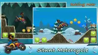 Rolling Motorbike-Crazy Stunt Rider Trial Race Screen Shot 0