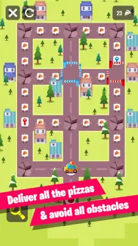 Pizza Delivery: Logic Puzzle Screen Shot 1