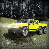 Hummer 6 x 6 снег грузовик 3D