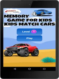 Dzieci memory game: samochody Screen Shot 6