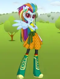 Dress Up Rainbow Dash MLPEG Girl Screen Shot 0