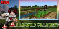 Humanoid Villagers Mod for MCPE   Come Alive Screen Shot 2