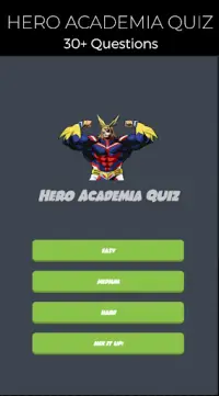 Quiz Game for Hero Academia Screen Shot 0