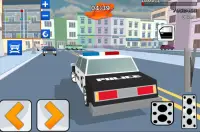 Cop Blocky Ladrón Running Screen Shot 0