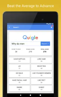 Quigle - Google Feud   Quiz Screen Shot 6