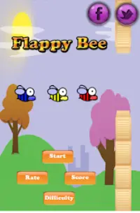 Flappy Bee 2014 Screen Shot 0