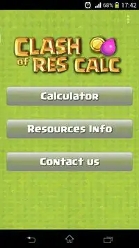 Clash of Resource Calculator Screen Shot 0