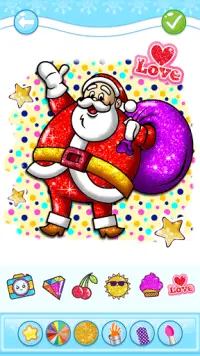 Christmas Coloring Game - Learn Colors Screen Shot 0