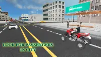 ATV Quad City Bike Taxi Sim 3d Screen Shot 14