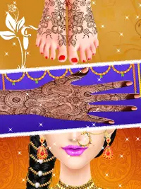 Giochi di salone di trucco per matrimoni indiani p Screen Shot 0