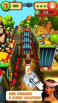 Subway Moana Adventure Rush Screen Shot 2