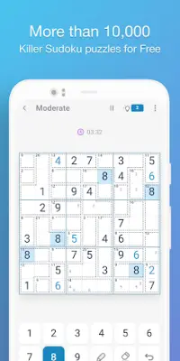 Killer Sudoku - Sudoku Puzzles Screen Shot 1