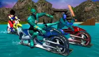 Super Heroes Downhill Water Bike Racing Rider Screen Shot 17