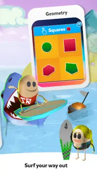 Surf 🏄Fun: Math Game for 1st, 2nd, 3rd Grade Kids Screen Shot 1