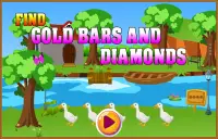 Encuentra barras de oro y diamantes Screen Shot 4