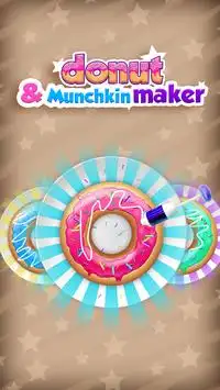 Donut & Munchkin-Memasak Fever Screen Shot 0