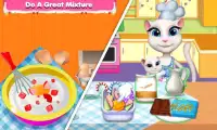 Talking Cat Ice Cream Maker - Cooking Game Screen Shot 0
