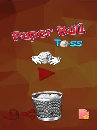 Paper Ball Tossing Flip Throwing to Bin Game Screen Shot 6