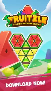 Fruitzle - Folding Hexagon Blocks Puzzle Screen Shot 5