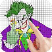 The Joker Color by Number - Pixel Art Game